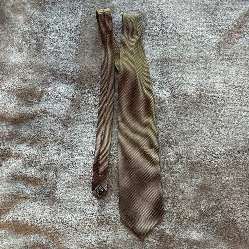 Brown Striped Necktie